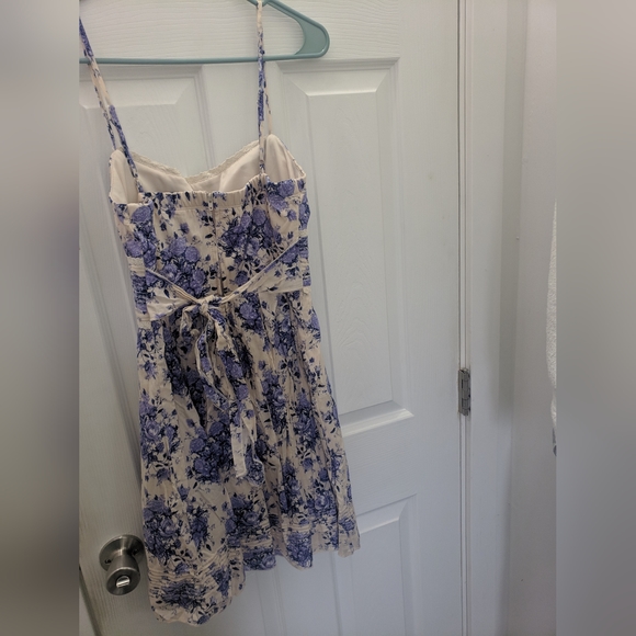 Blue Floral Dress - Picture 2 of 3